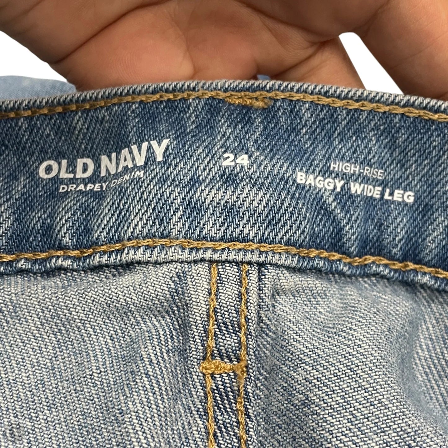 Jeans Wide Leg By Old Navy In Bronze, Size: 24