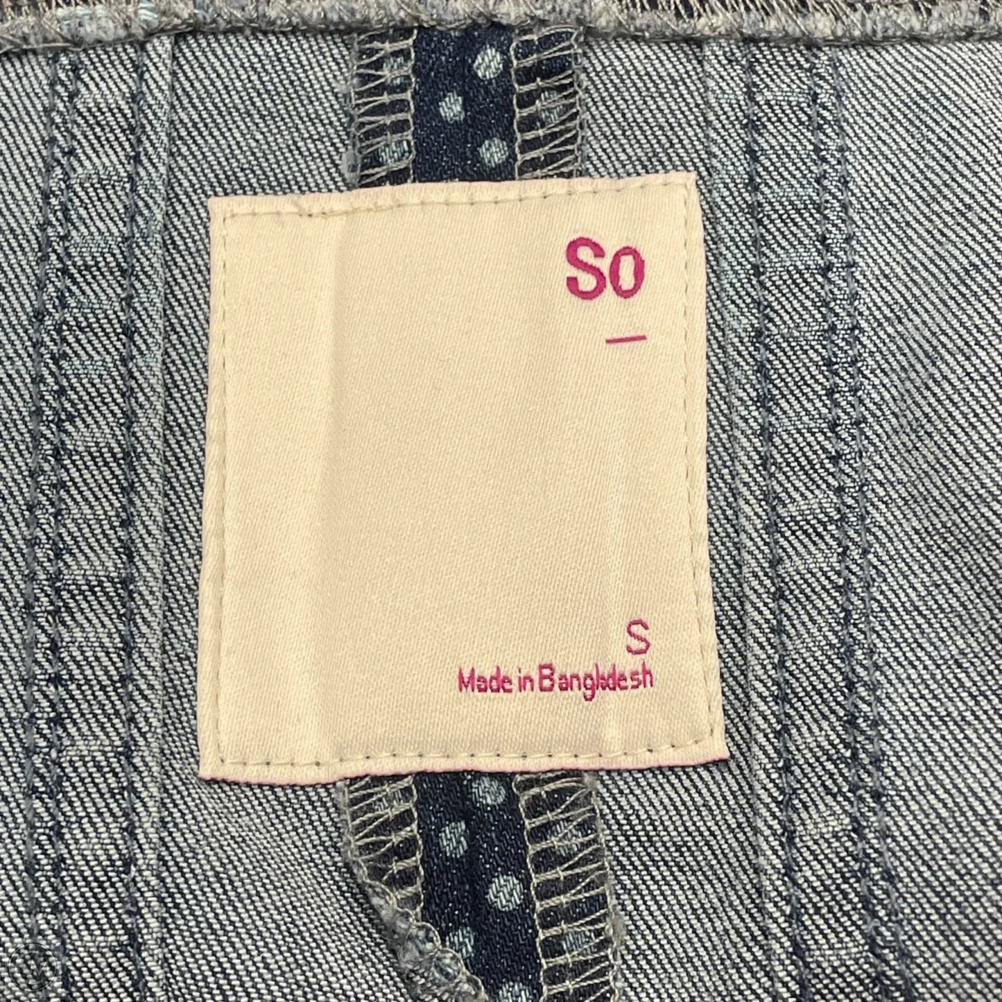 Dress Casual Short By So In Blue Denim, Size: S