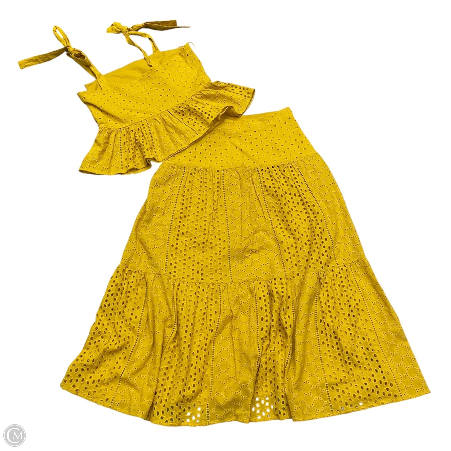 Skirt Set 2pc By House Of Harlow In Yellow, Size: S