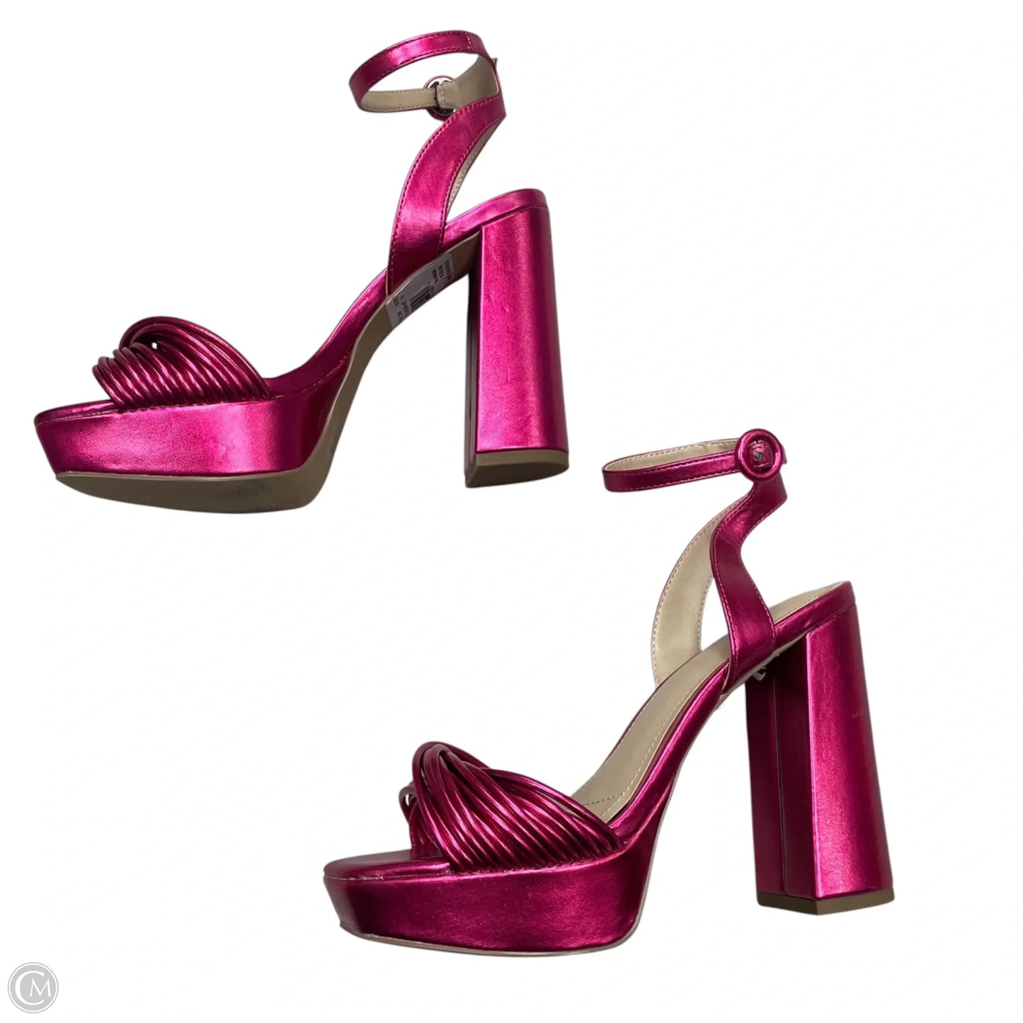 Sandals Heels Block By Charles By Charles David In Pink, Size: 6