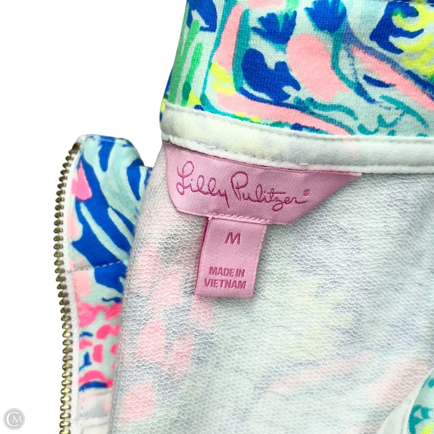 Dress Designer By Lilly Pulitzer In Blue & Green, Size: M