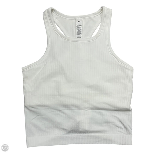 Athletic Tank Top By Lululemon In White, Size: S