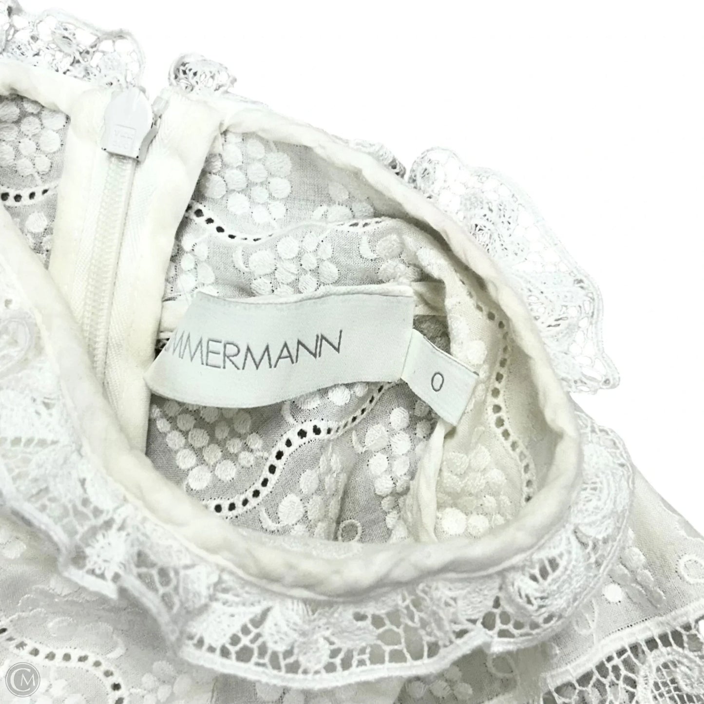 Dress Party Long By Zimmermann In White, Size: Xs