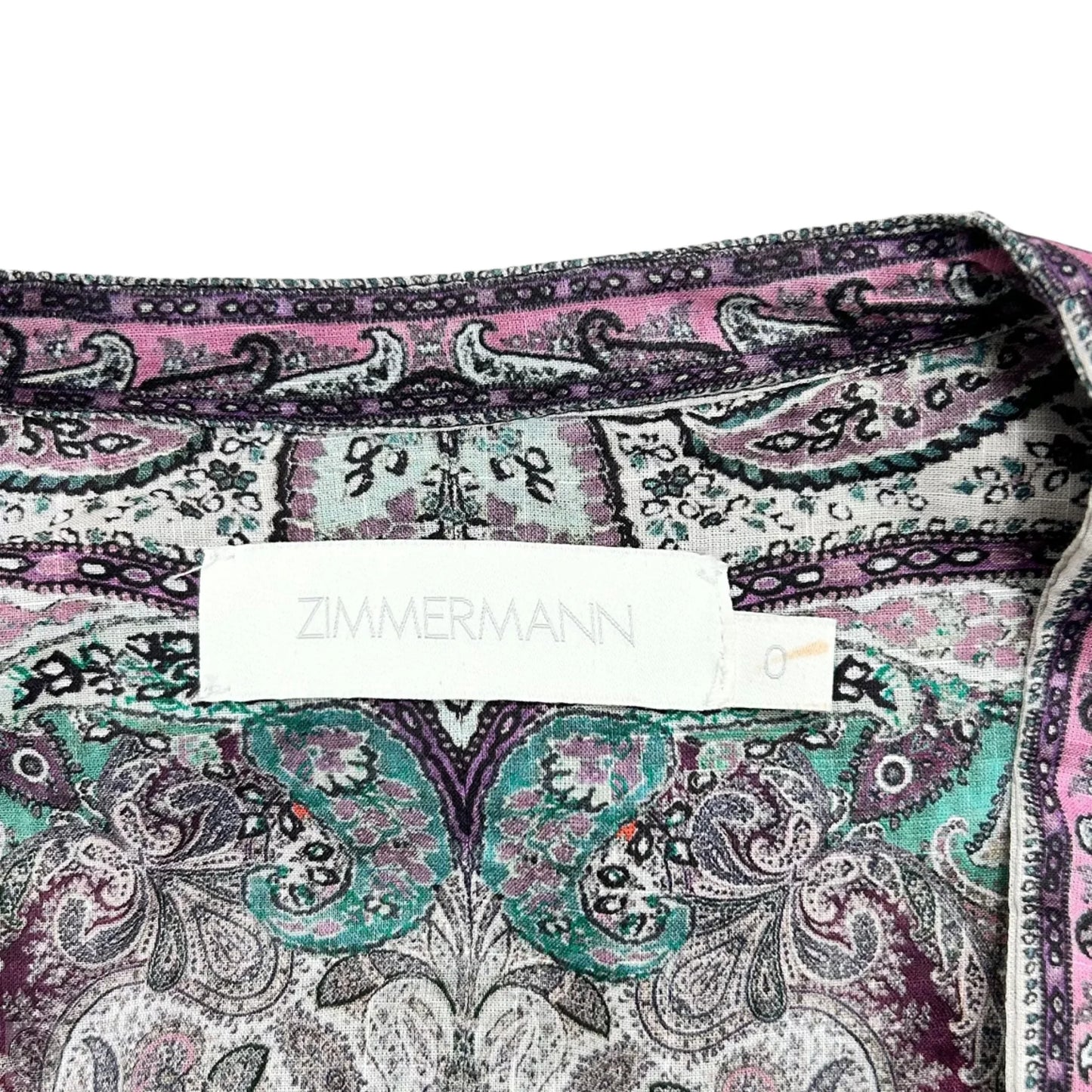 Dress Party Short By Zimmermann In Green & Purple, Size: Xs