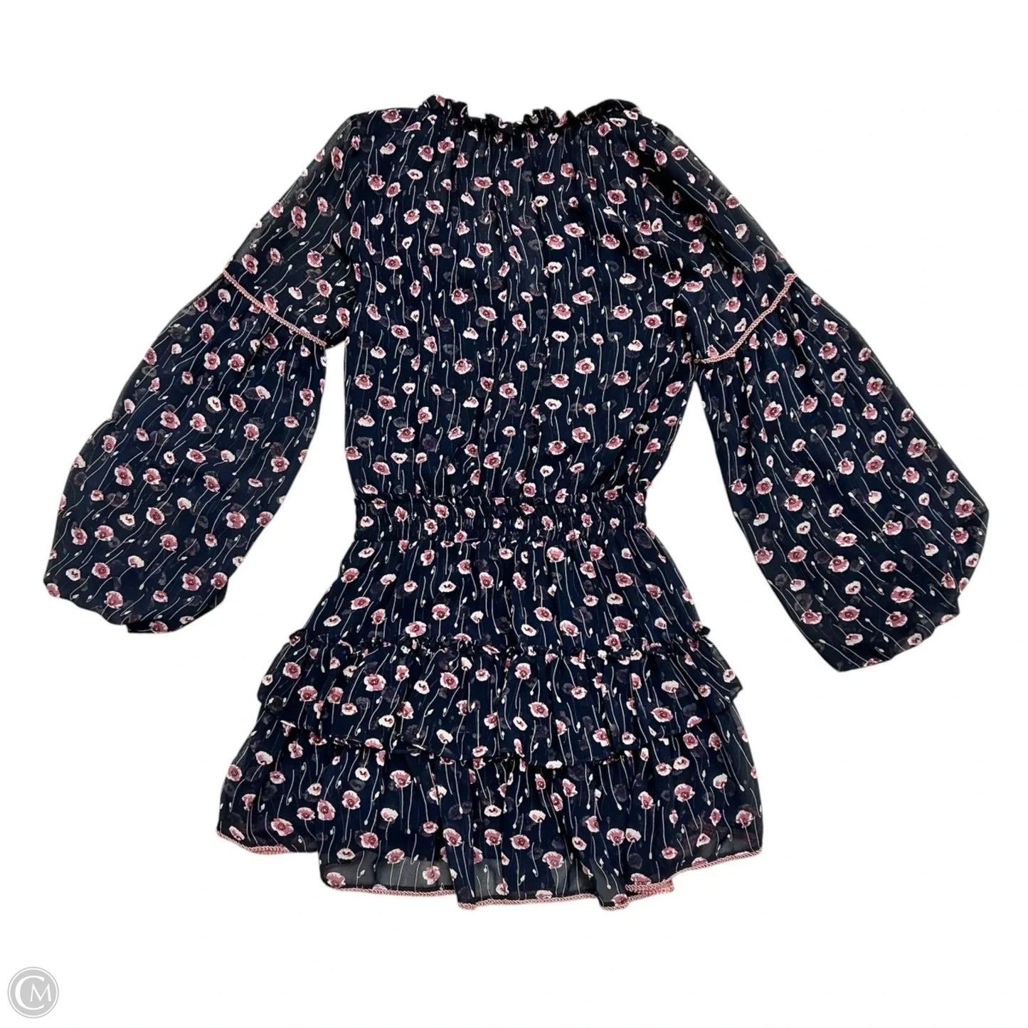 Dress Designer By Misa In Blue & Purple, Size: Xs