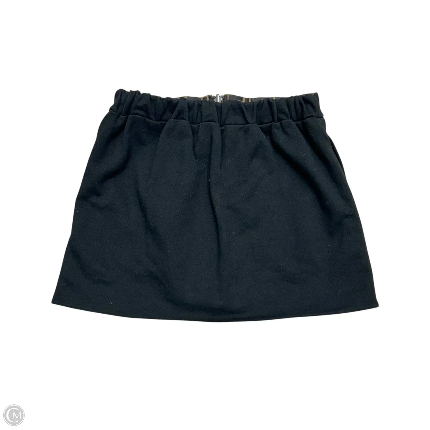 Skirt Luxury Designer By Fendi In Black & Brown, Size: Xs