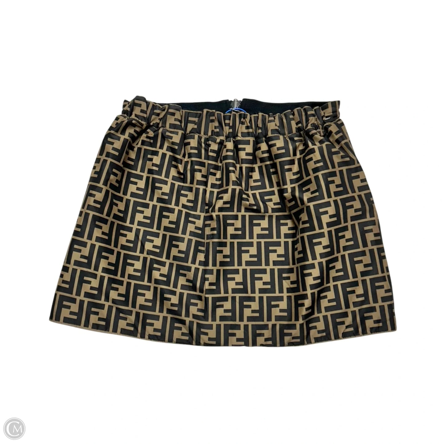 Skirt Luxury Designer By Fendi In Black & Brown, Size: Xs