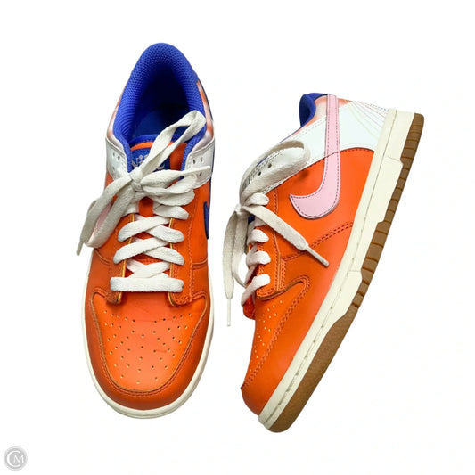 Shoes Sneakers By Nike In Blue & Orange, Size: 6.5