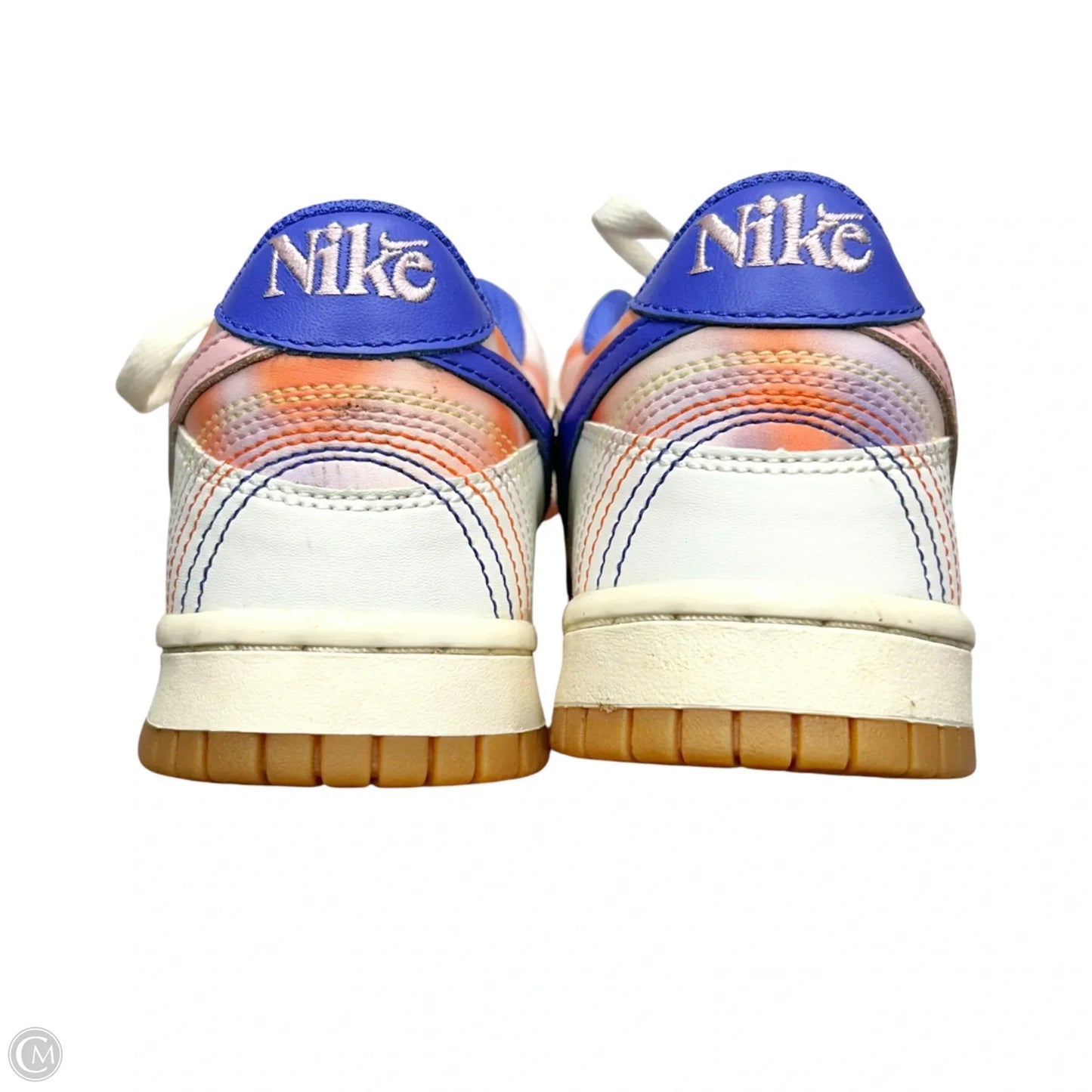 Shoes Sneakers By Nike In Blue & Orange, Size: 6.5