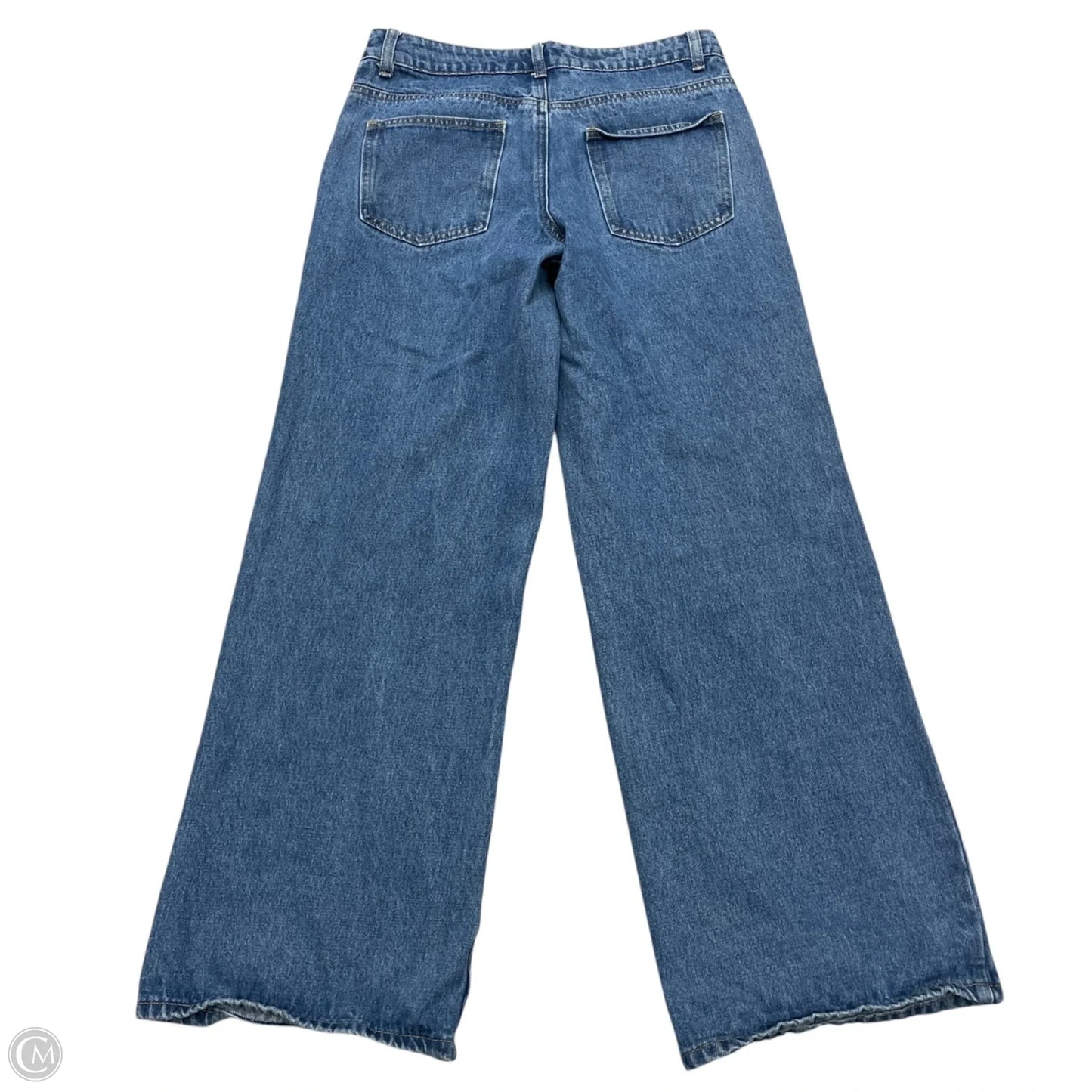 Jeans Wide Leg By Edikted In Blue Denim, Size: S
