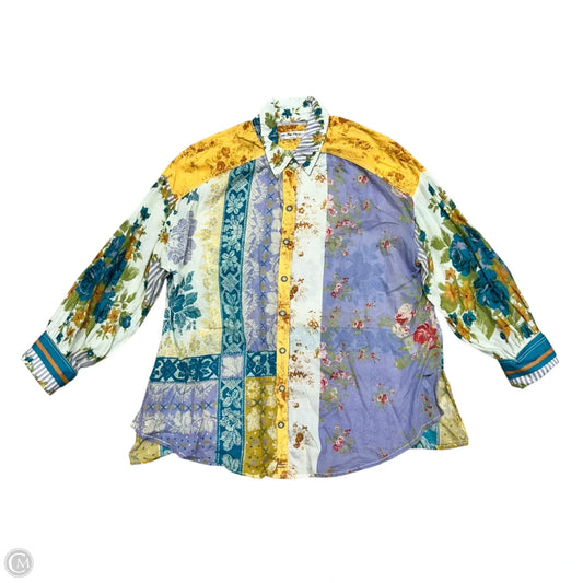 Top Long Sleeve By We The Free In Multi-colored, Size: S