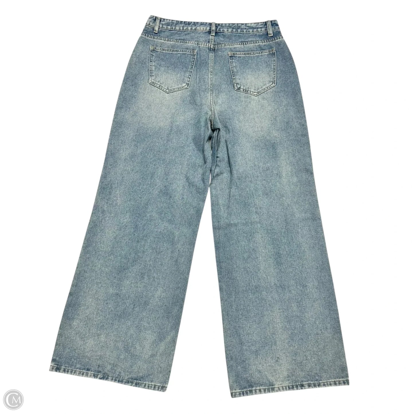 Jeans Wide Leg By Cider In Blue Denim, Size: Xl