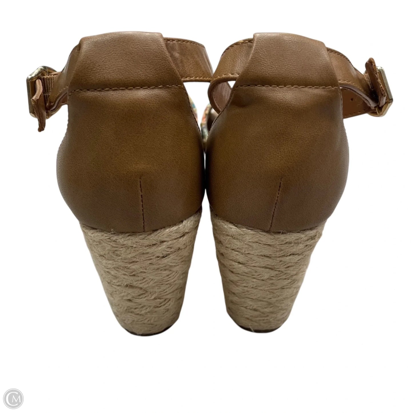 Sandals Heels Wedge By Style And Company In Tan, Size: 9