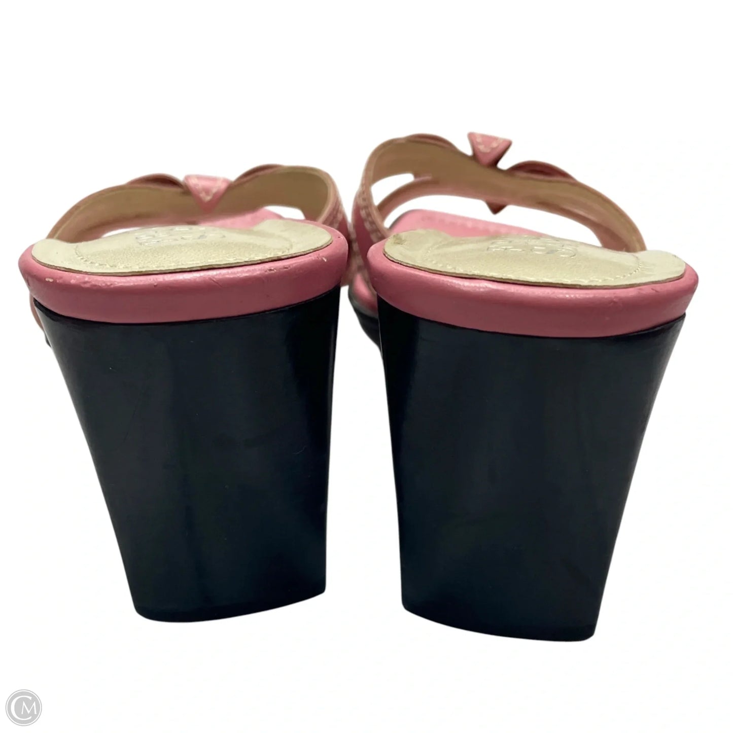 Sandals Heels Block By Franco Sarto In Pink, Size: 8.5