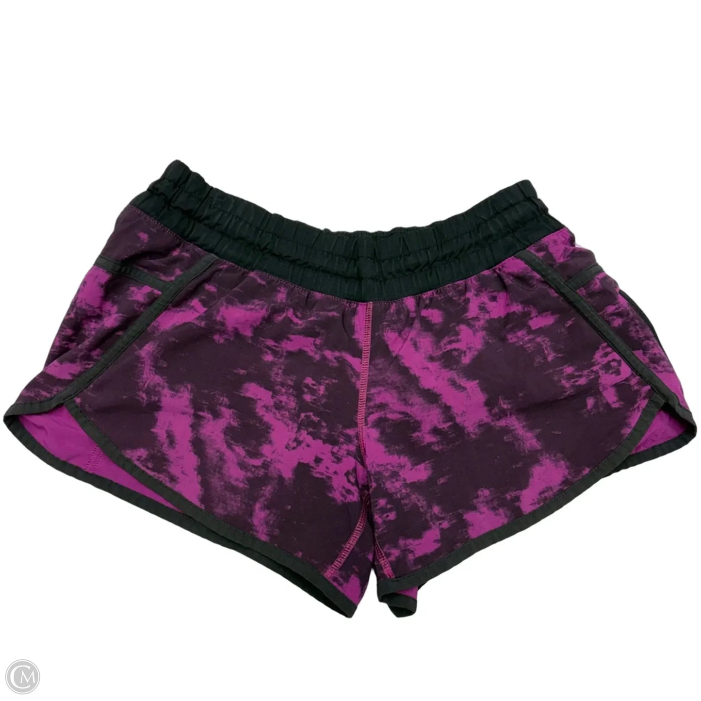 Athletic Shorts By Lululemon In Black & Purple, Size: S