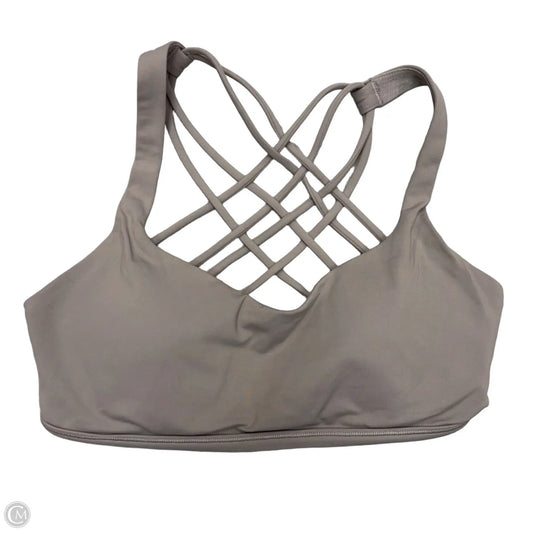 Athletic Bra By Lululemon In Grey, Size: M