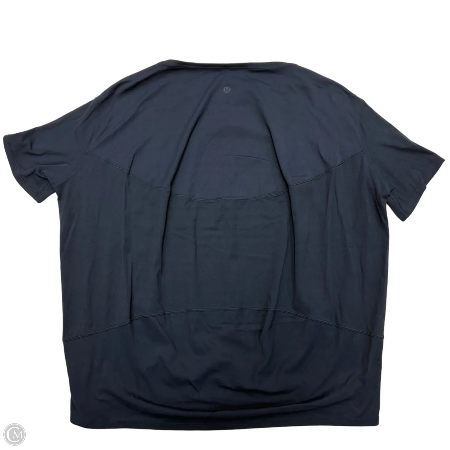 Athletic Top Short Sleeve By Lululemon In Navy, Size: S