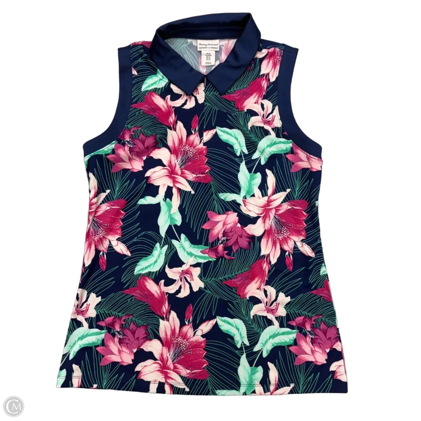 Athletic Tank Top By Tommy Bahama In Blue & Pink, Size: M