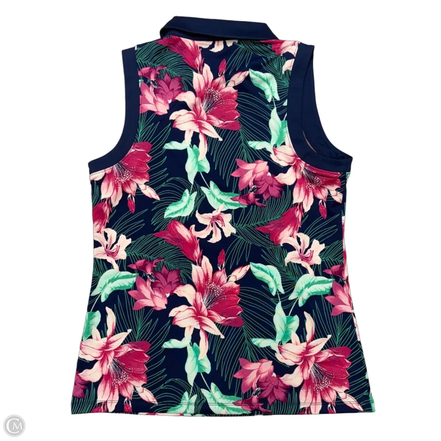 Athletic Tank Top By Tommy Bahama In Blue & Pink, Size: M