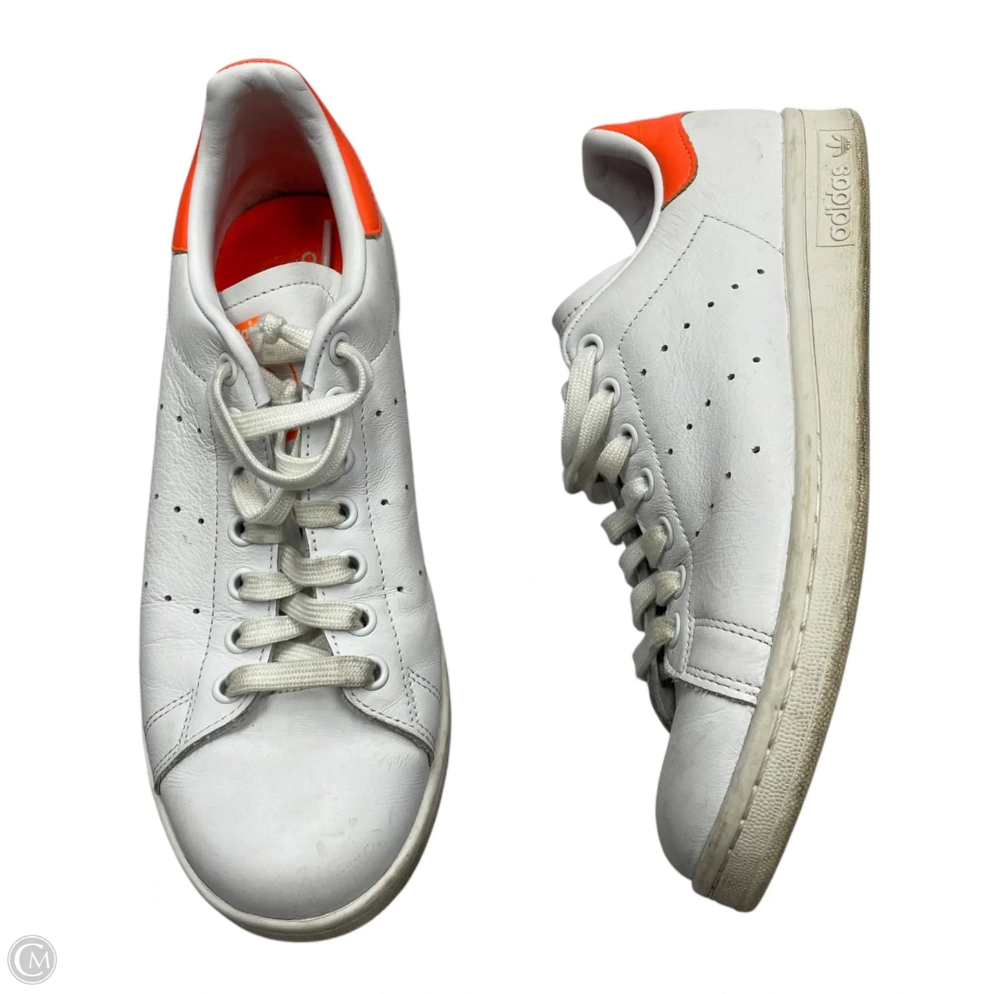 Shoes Sneakers By Adidas In Orange & White, Size: 10