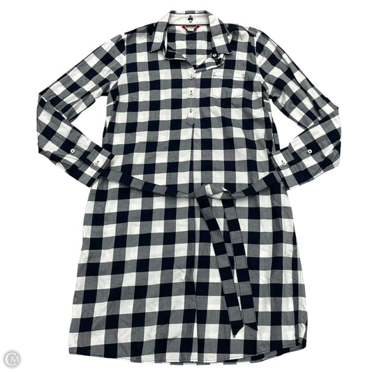 Dress Casual Midi By Brooks Brothers In Black & White, Size: M