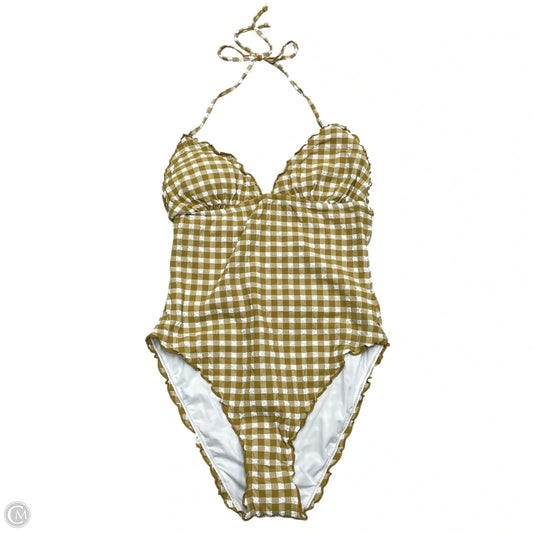 Swimsuit By J. Crew In Green & White, Size: M