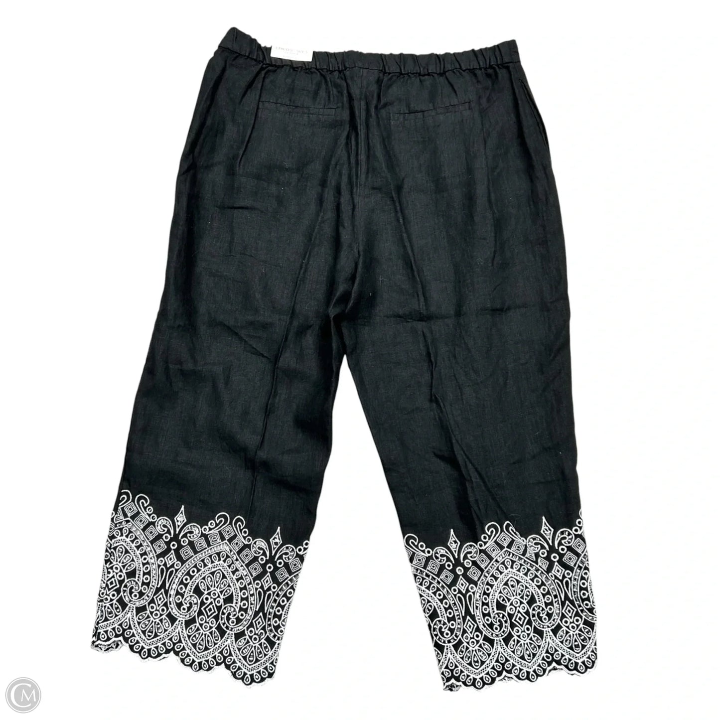 Pants Wide Leg By Chicos In Black & White, Size: 16