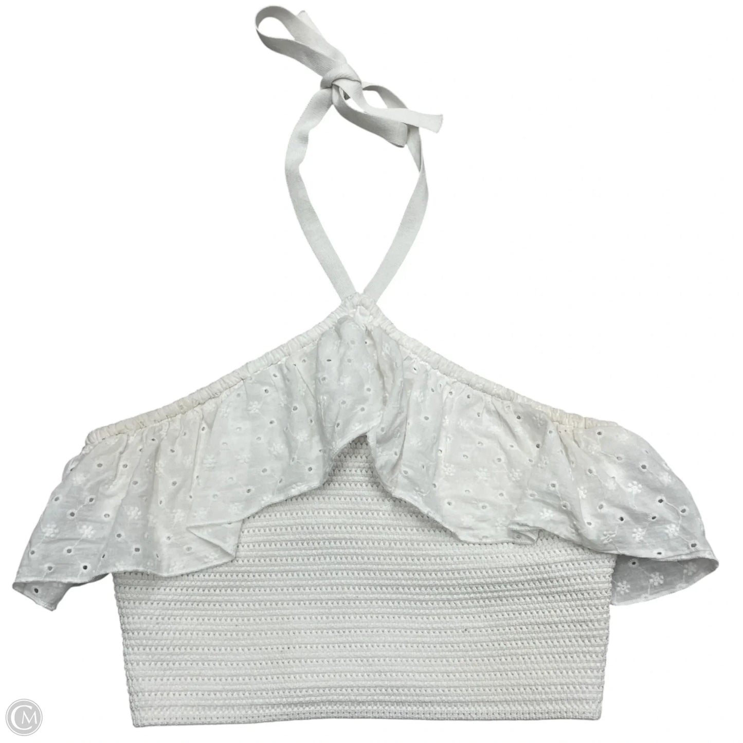 Top Sleeveless By Stile Collection In White, Size: L