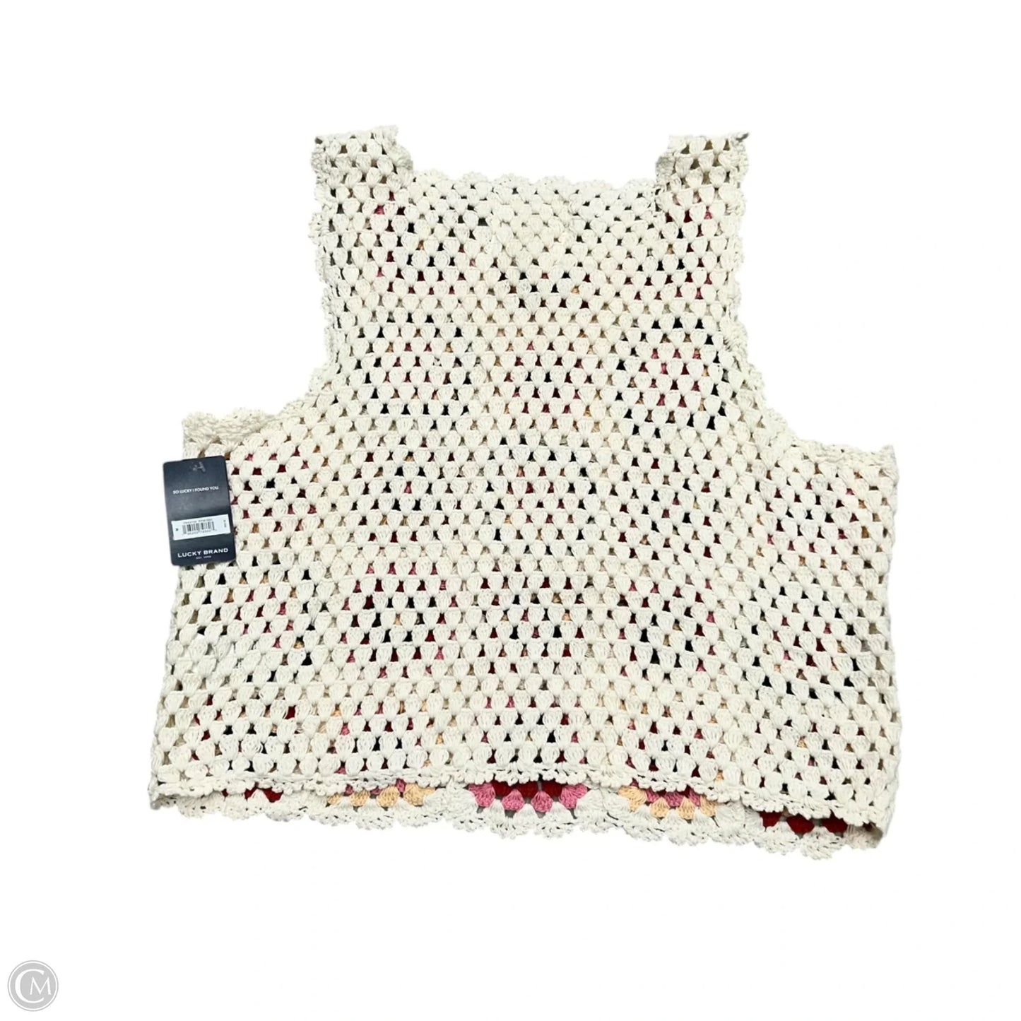 Top Sleeveless By Lucky Brand In Cream, Size: M