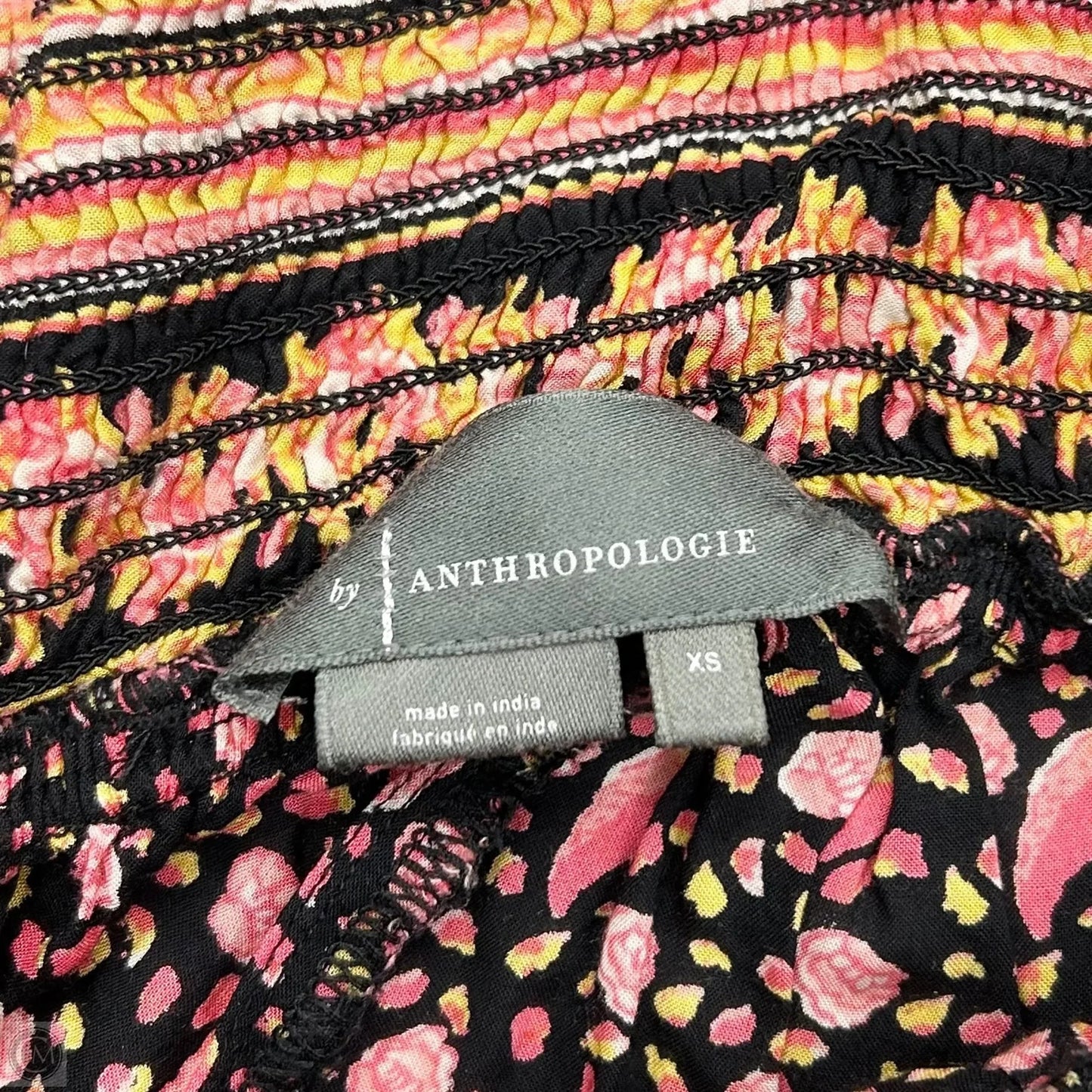 Pants Cropped By Anthropologie In Black & Pink, Size: Xs