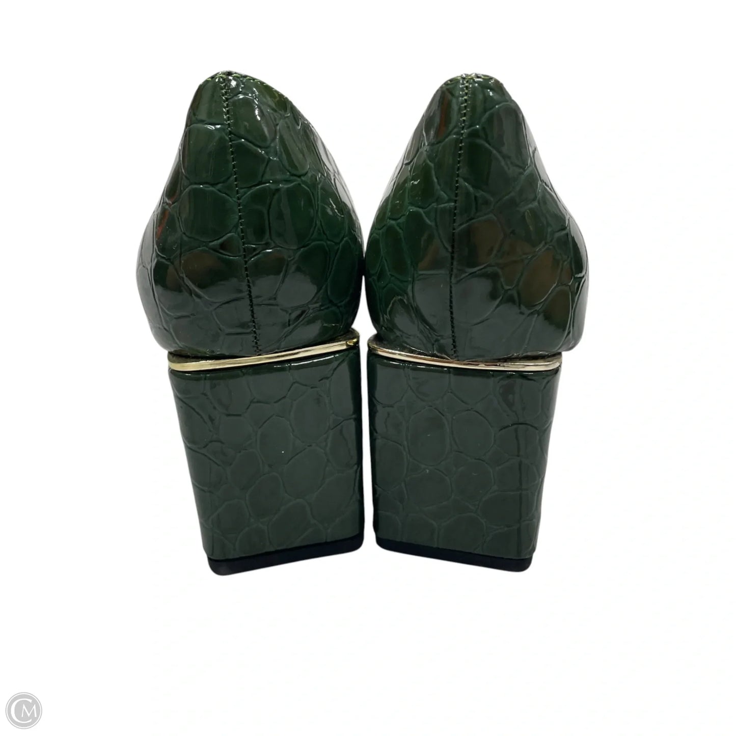 Shoes Heels Block By Unique Vintage In Green, Size: 9