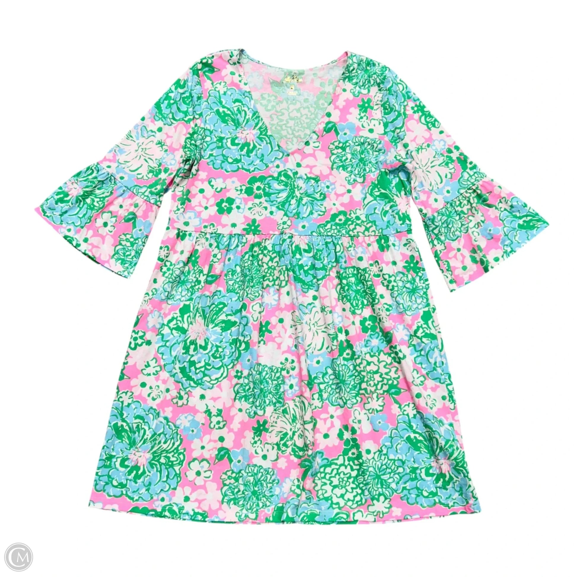 lilly pulitzer pink and green dress Riegan - Putting this products color may vary slightly when seen in person Vintage Lilly Pulitzer Halter Dress,