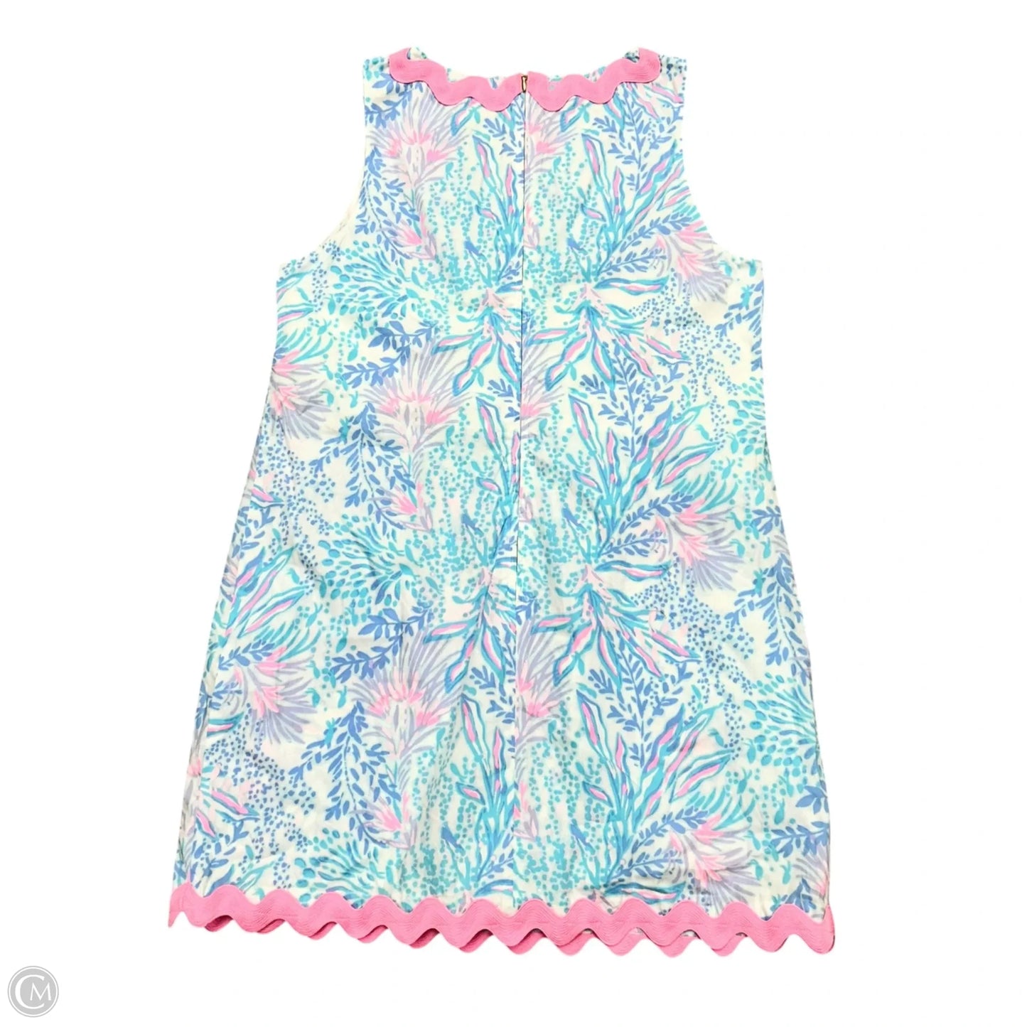Dress Designer By Lilly Pulitzer In Blue & White, Size: Xl