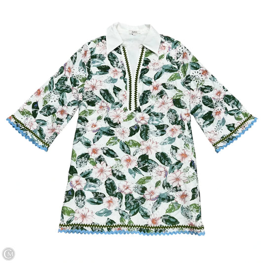 Dress Party Short By Avara In Green & White, Size: L