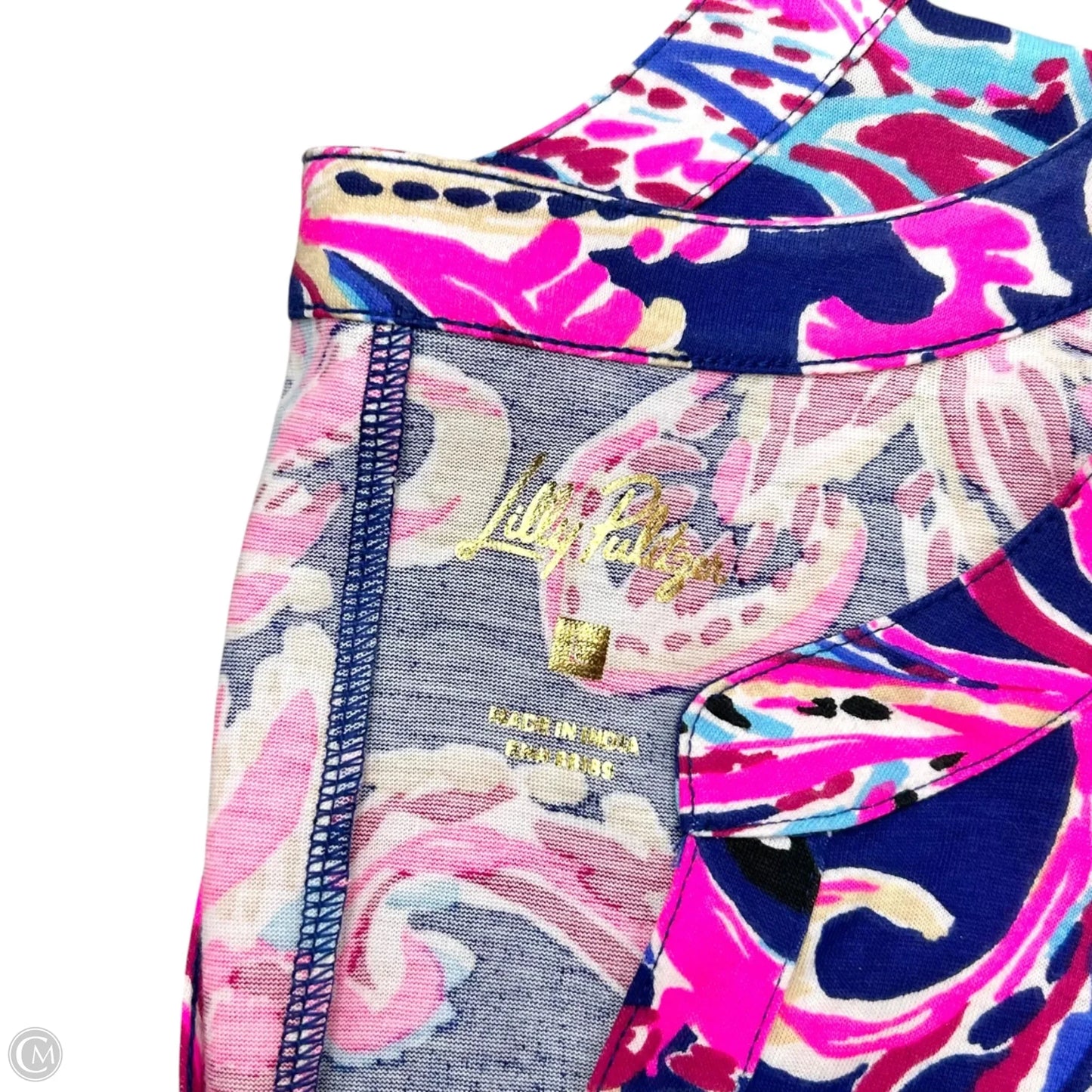 Dress Designer By Lilly Pulitzer In Blue & Pink, Size: L