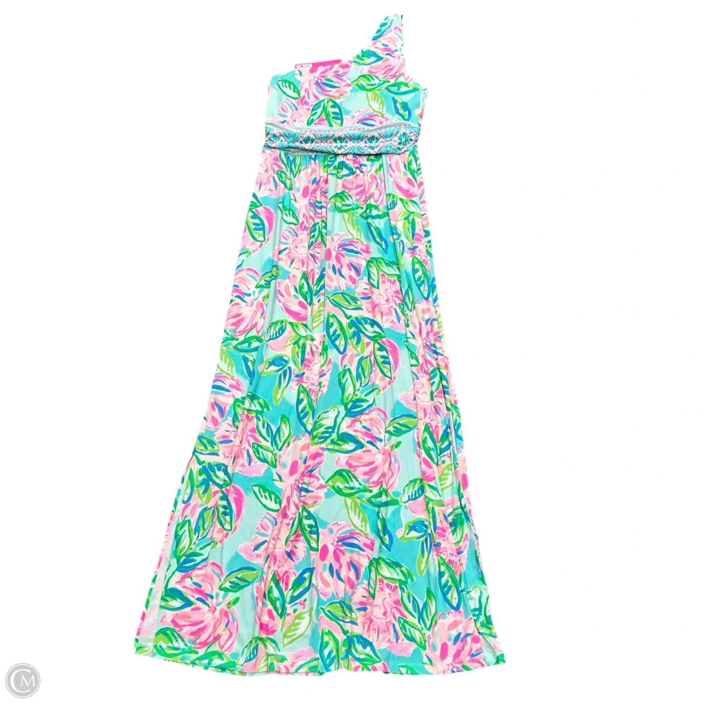 Dress Designer By Lilly Pulitzer In Teal, Size: L