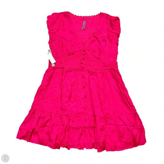 Dress Party Short By Anthropologie In Pink, Size: Xl