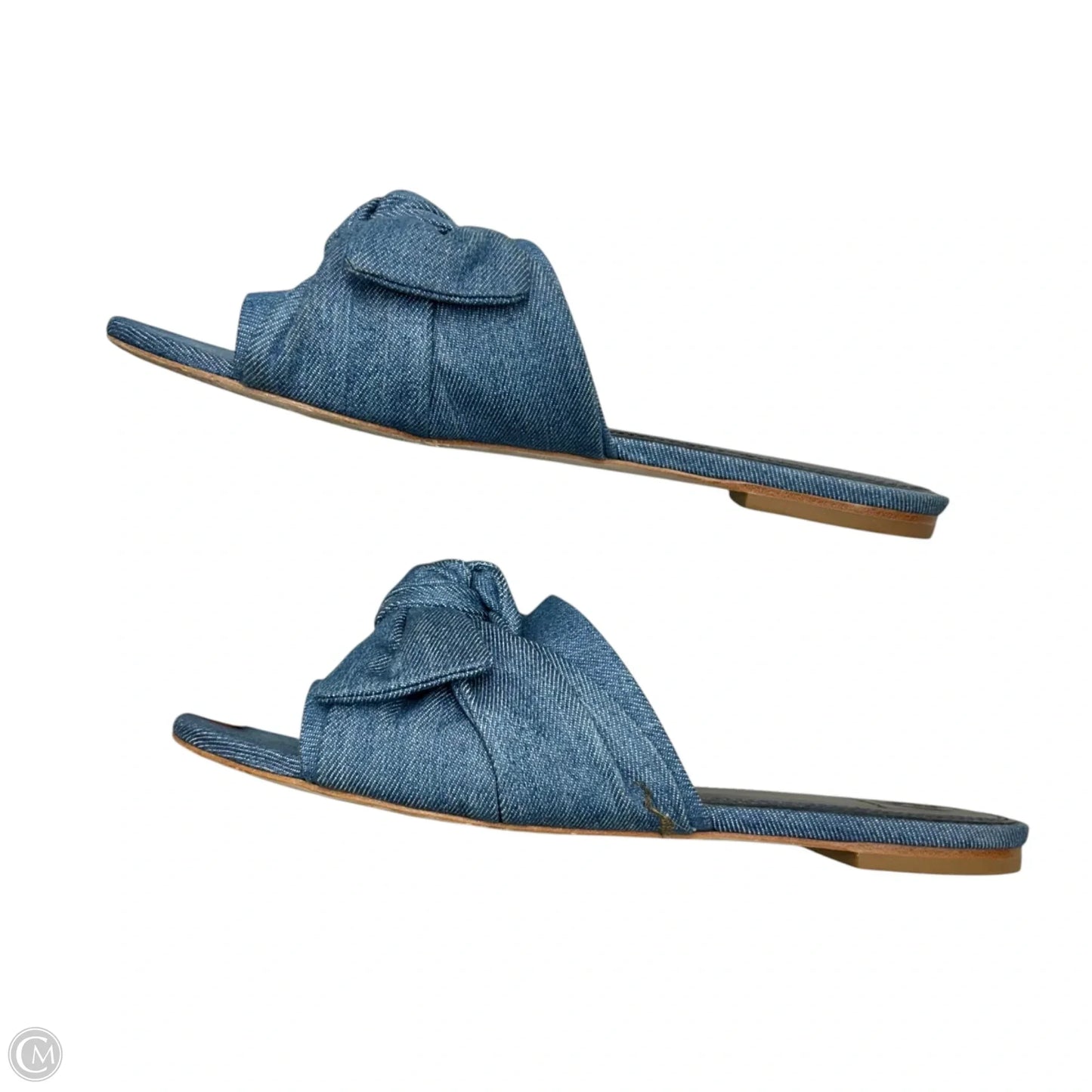 Sandals Designer By Tory Burch In Blue Denim, Size: 9
