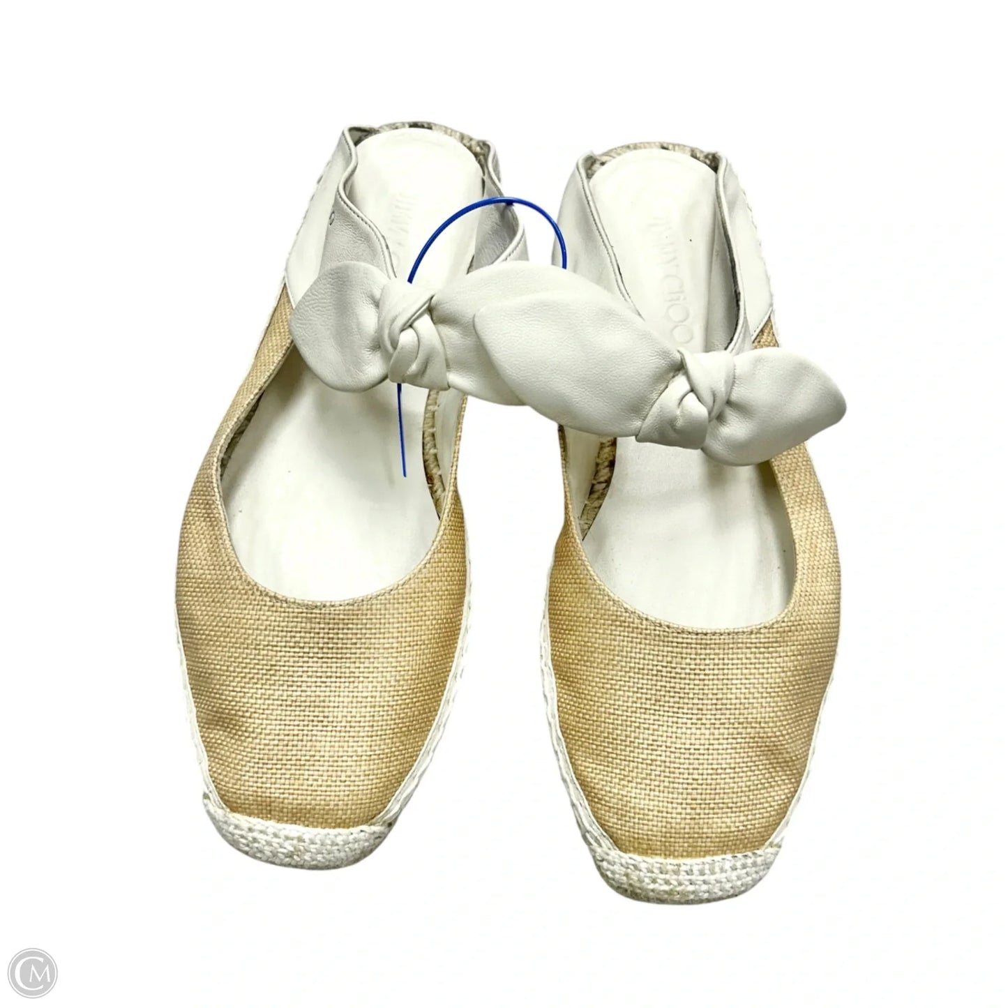 Shoes Luxury Designer By Jimmy Choo In Cream, Size: 9