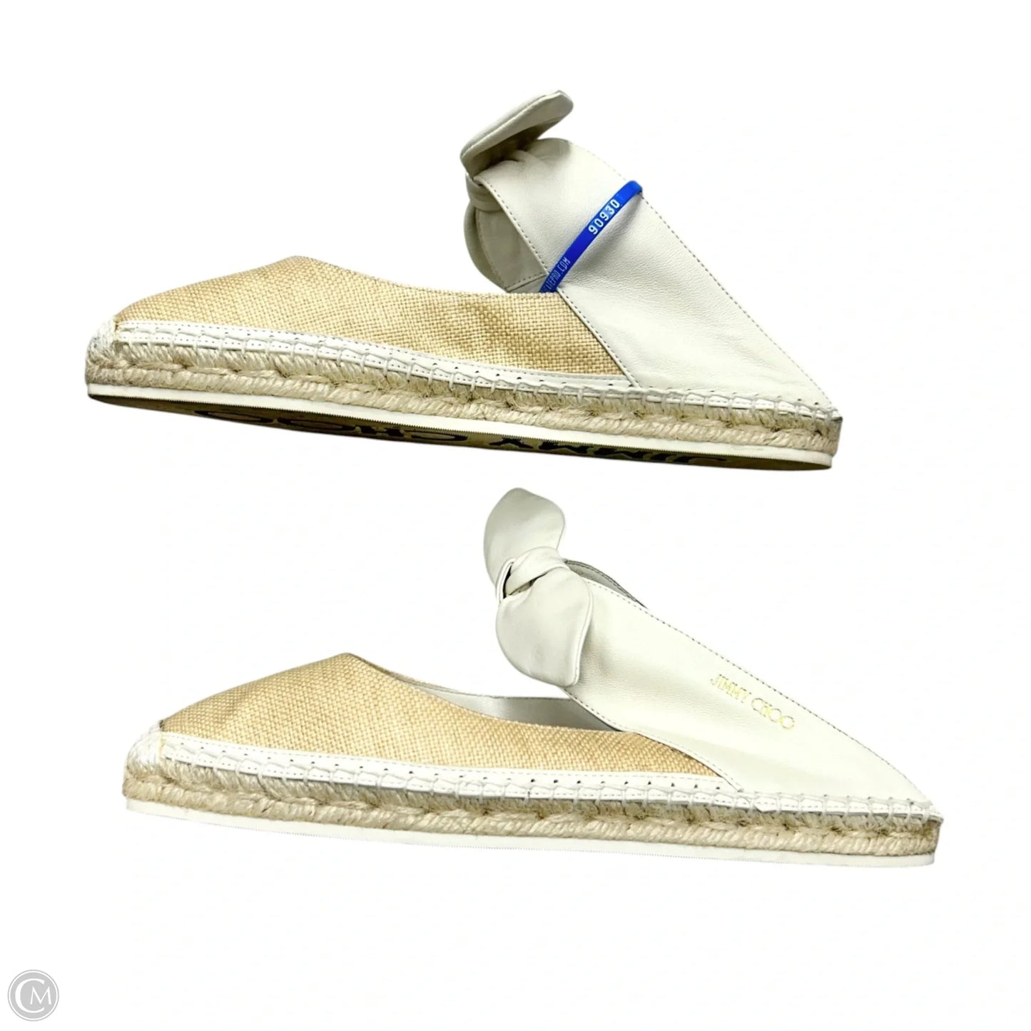 Shoes Luxury Designer By Jimmy Choo In Cream, Size: 9