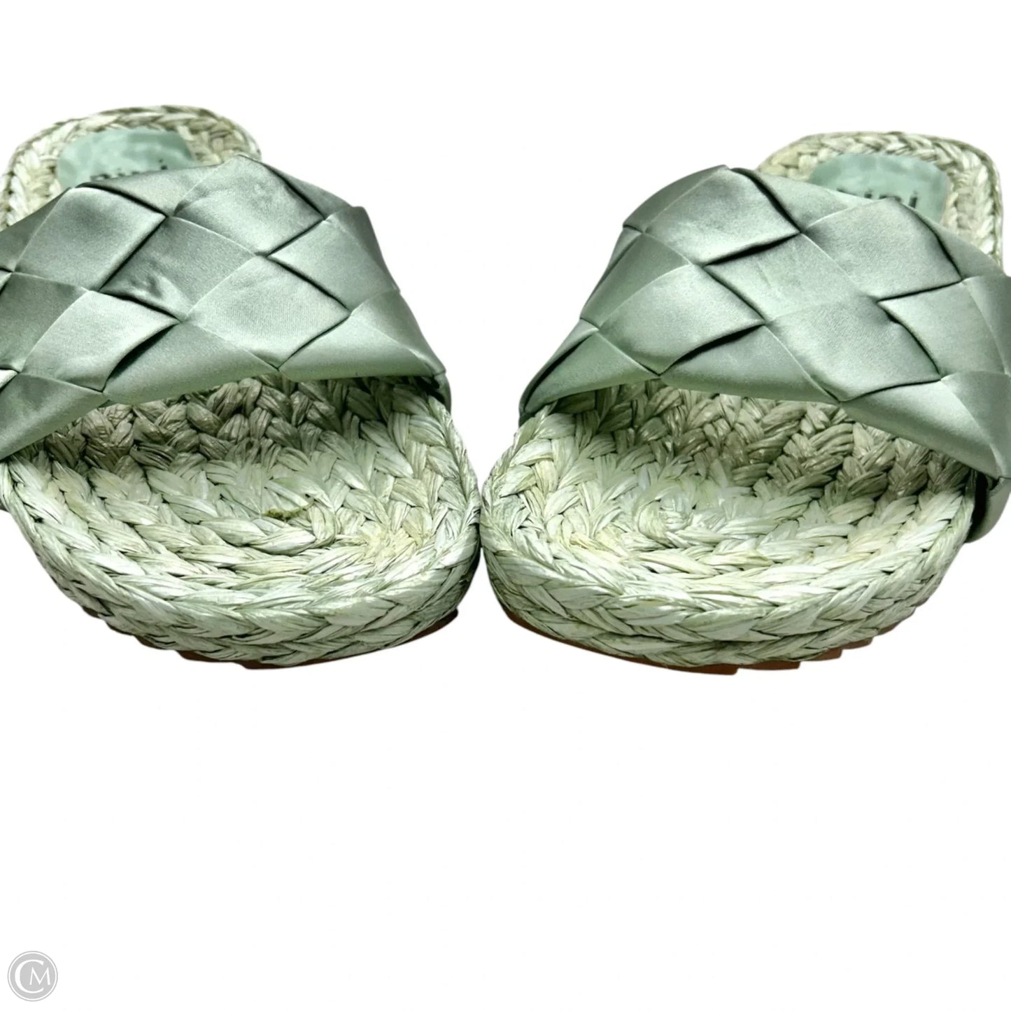 Sandals Heels Platform By Bibi Lou In Green, Size: 9.5