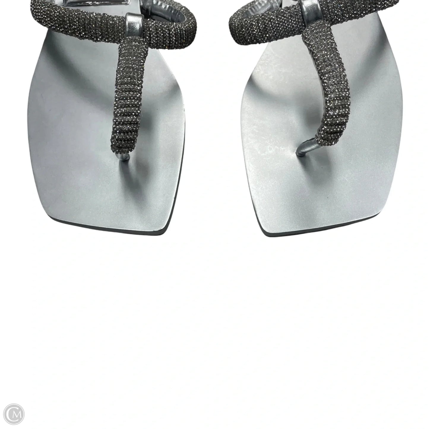 Sandals Flats By Inc In Silver, Size: 9.5
