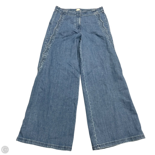 Jeans Wide Leg By Maeve In Blue Denim, Size: 10