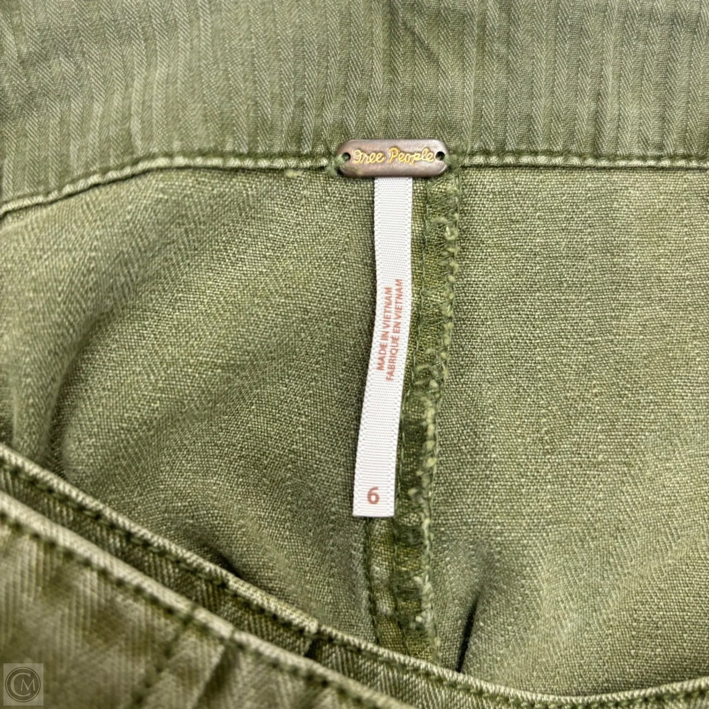 Skort By Free People In Green Denim, Size: 6