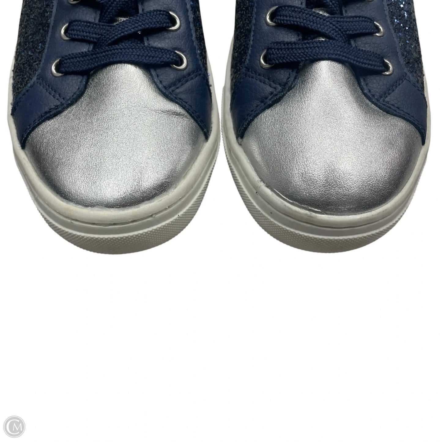 Shoes Sneakers By Skechers In Blue & Silver, Size: 9.5