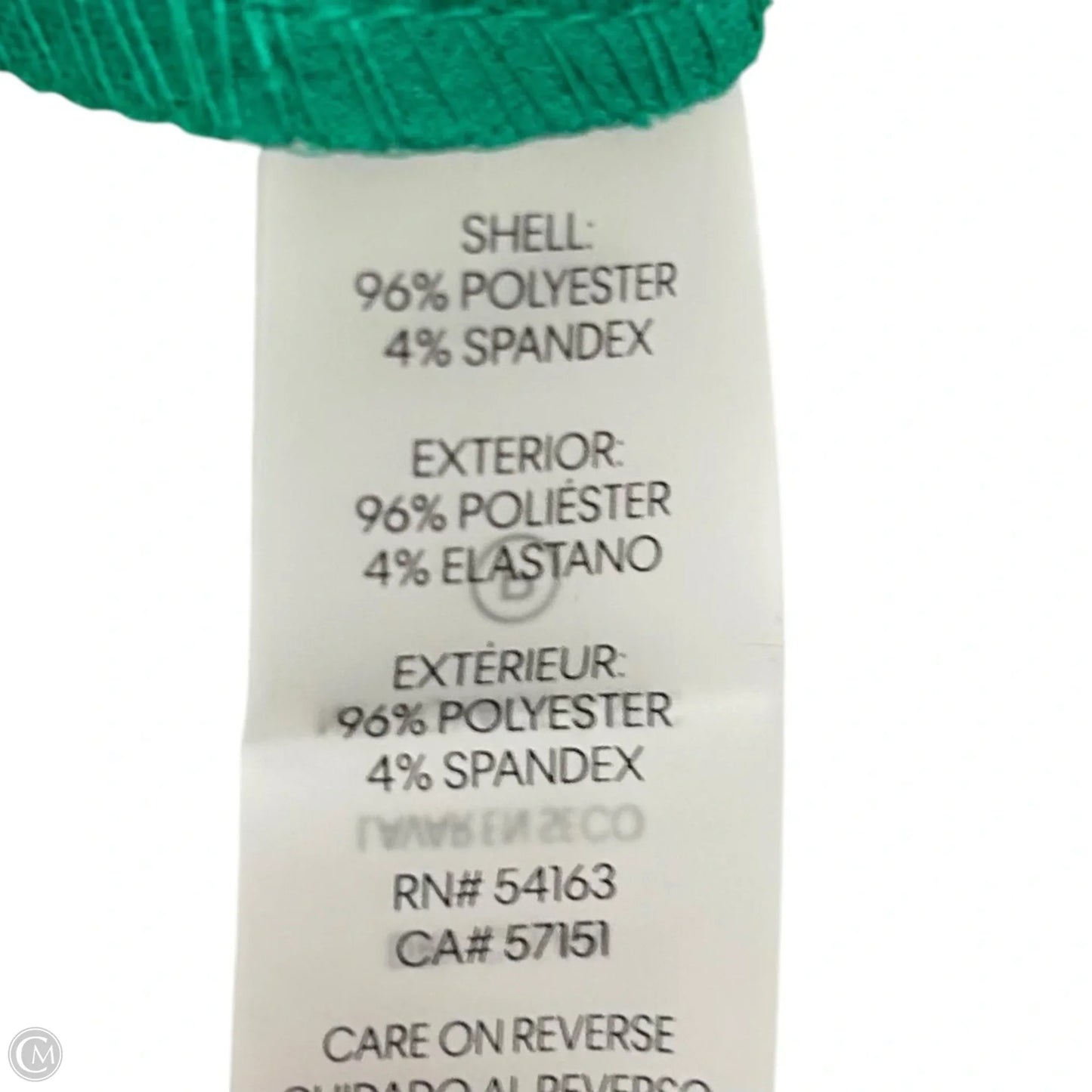 Dress Work By Calvin Klein In Green, Size: M