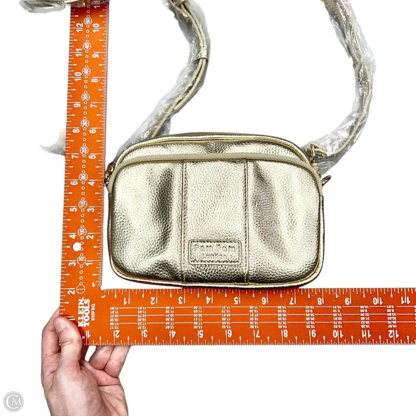 Crossbody Leather By Pom Pom London, Size: Small