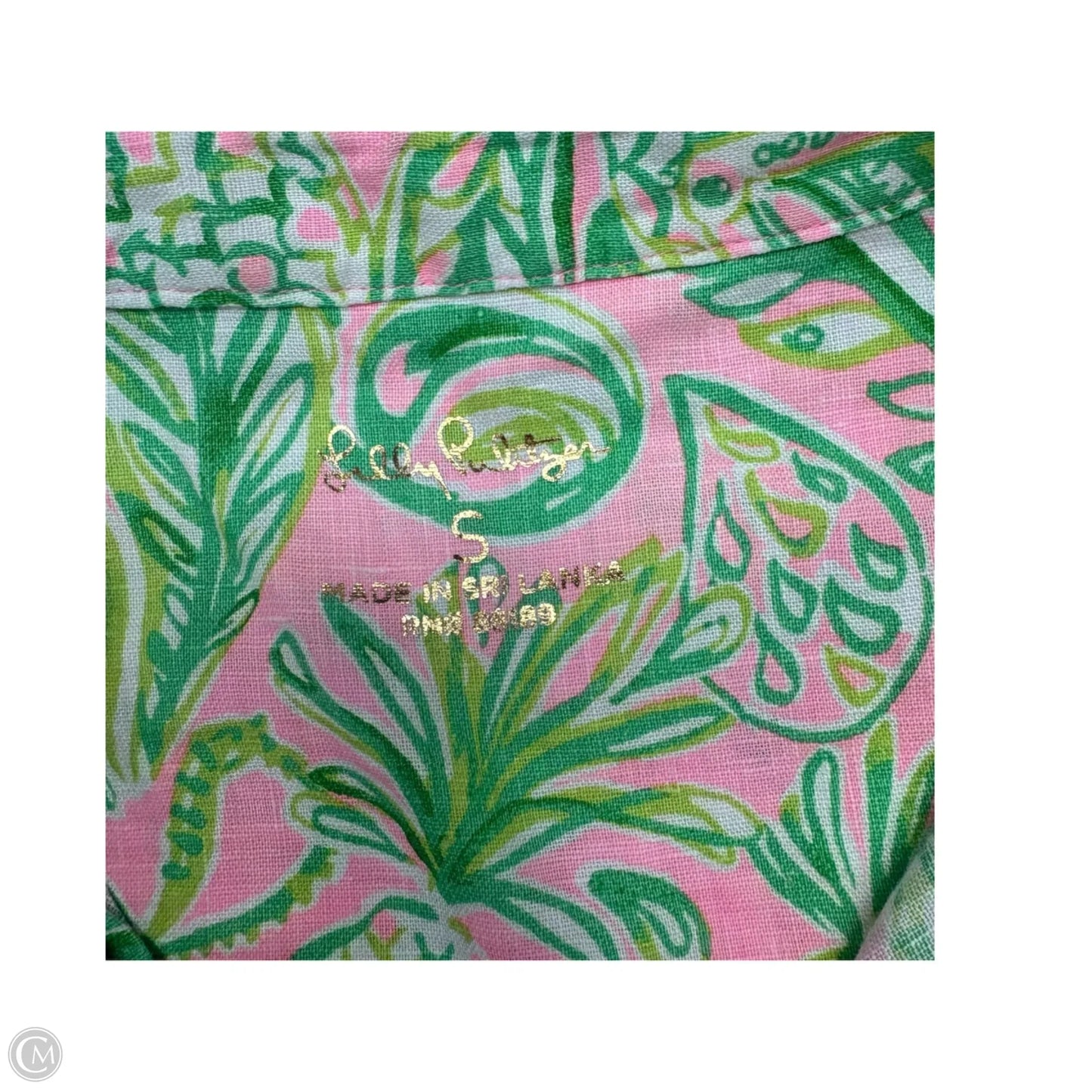 Dress Designer By Lilly Pulitzer In Green & Pink, Size: S