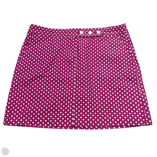 Skirt Mini & Short By J. Crew In Purple & White, Size: 8