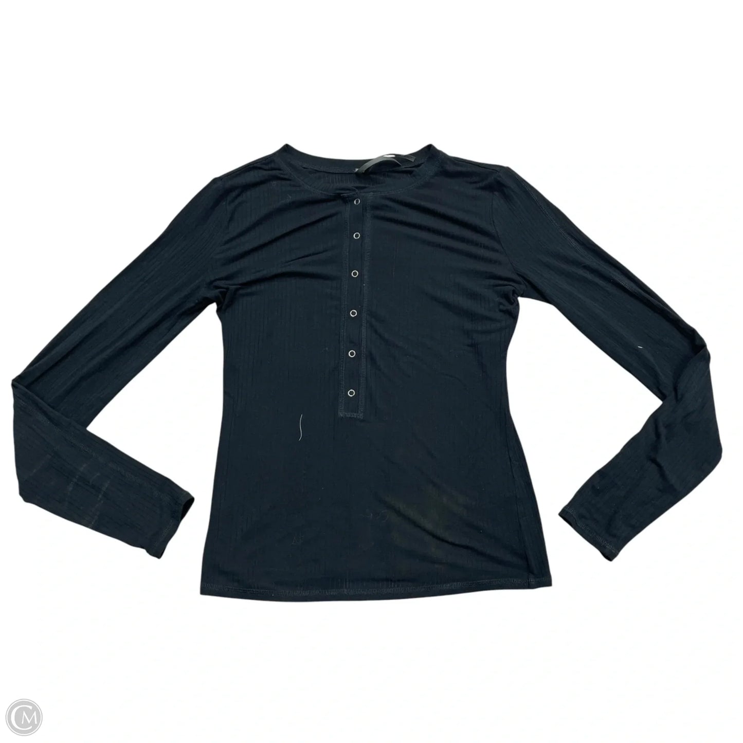 Top Long Sleeve By Anthropologie In Black, Size: Xxs